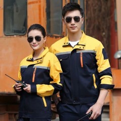 長(zhǎng)袖工作服勞保套裝男女汽修春秋工程服廠服耐磨工衣工廠機(jī)修工地