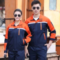 長(zhǎng)袖工作服勞保套裝男女汽修春秋工程服廠服耐磨工衣工廠機(jī)修工地