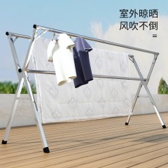 折疊曬衣架落地室內家用陽臺簡易臥室涼衣架曬架晾衣桿不銹鋼伸縮