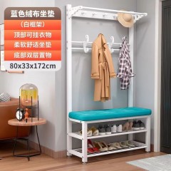 換鞋凳掛衣架一體鞋柜家用進門口衣帽架小型玄關可坐軟包坐墊鞋架